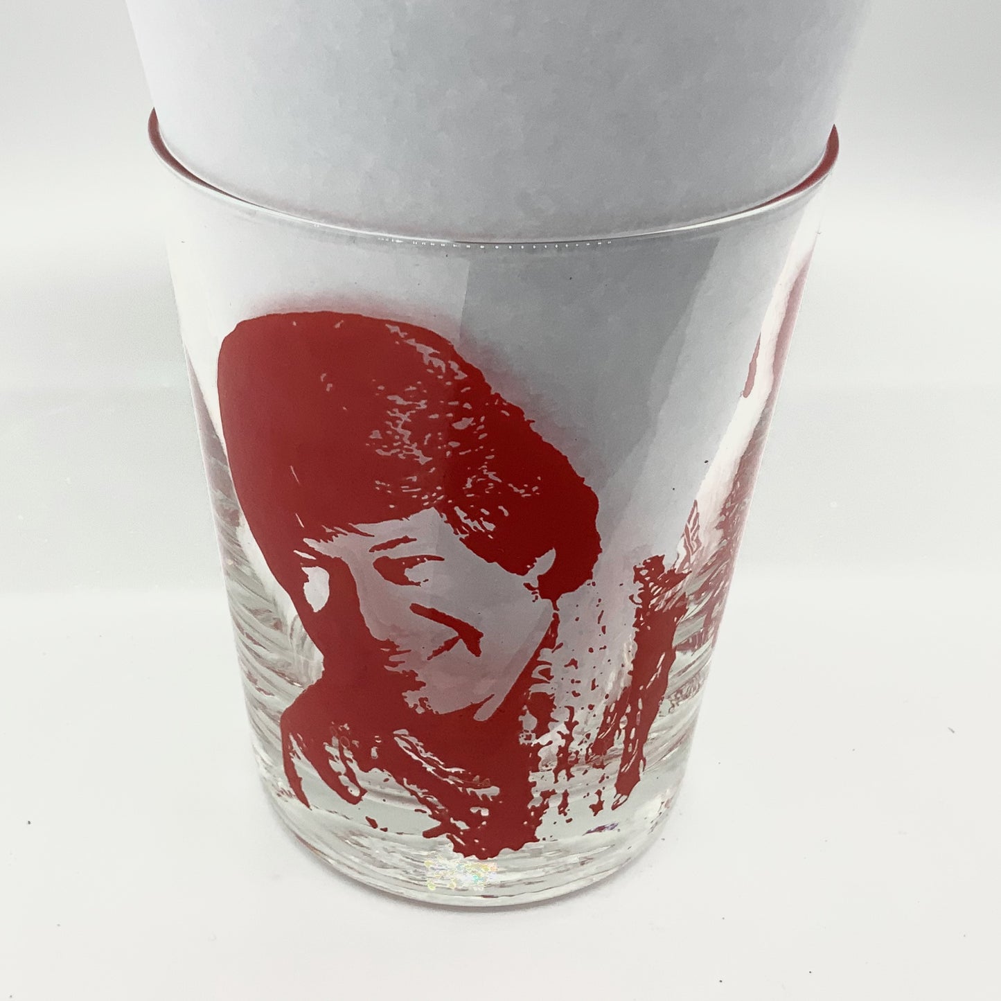 Vintage Don Ho Cocktail Glass Polynesian Palace Waikiki, Hawaii Cinerama Reef Towers Hotel Very Good Condition No Chips, Cracks, Crazing Vibrant Red Transfer Intact