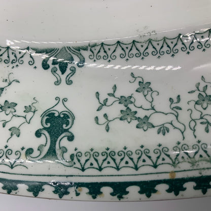 Ironstone Platter Marked Made in England By John Maddock & Sons Ltd Royal Vitreous  Rono 379318 Pattern Dorothy Green Transferware 