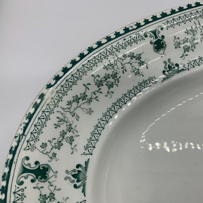 Ironstone Platter Marked Made in England By John Maddock & Sons Ltd Royal Vitreous  Rono 379318 Pattern Dorothy Green Transferware 